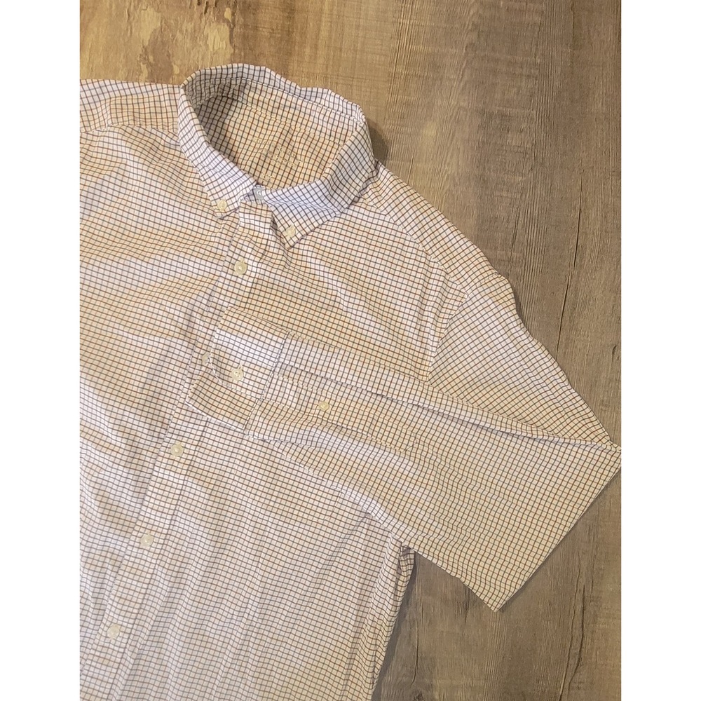 Vineyard Vines Men Large Performance Cotton brrr Cooling Check Shirt Long Sleeve
